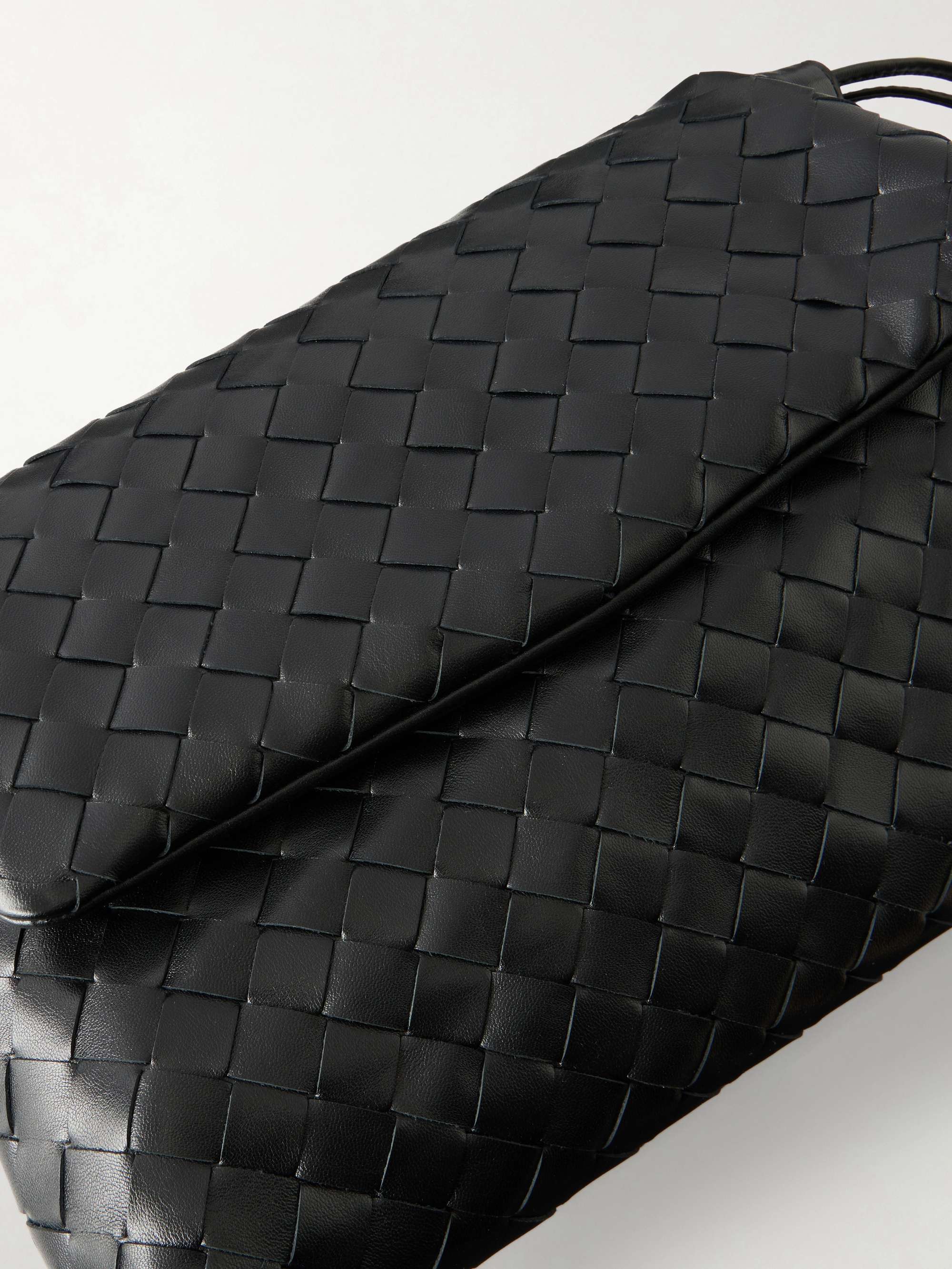 BOTTEGA VENETA Giorno Intrecciato leather shoulder bag | NET-A-PORTER