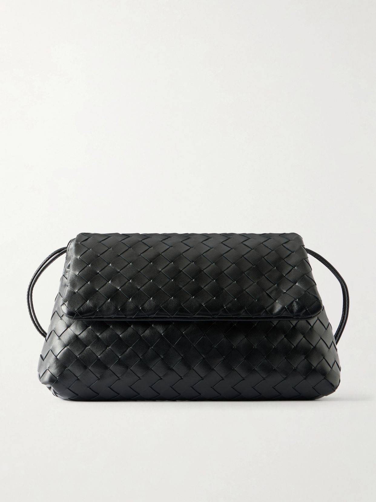 giorno intrecciato leather shoulder bag