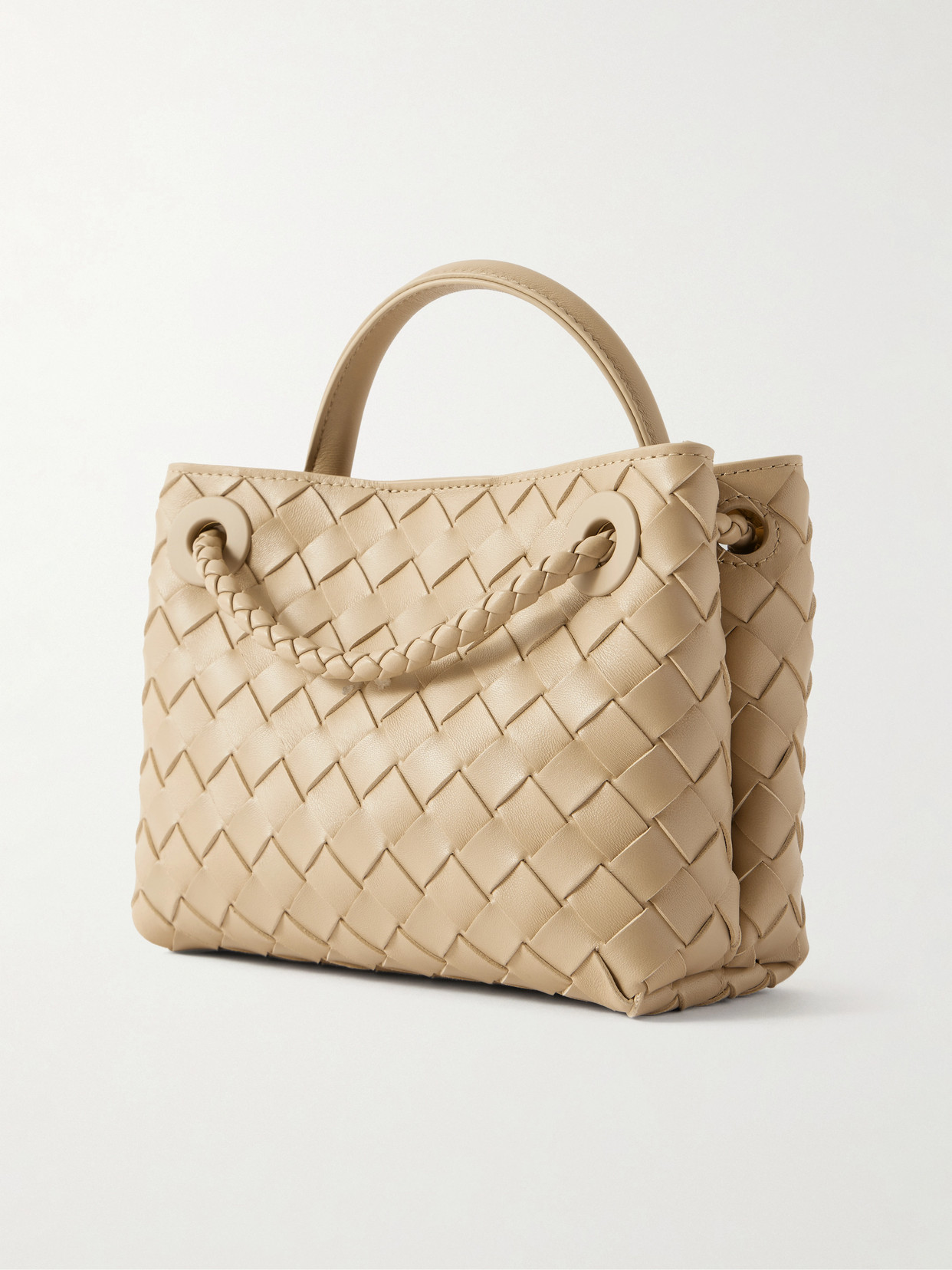 Mini Andiamo Intrecciato Leather Tote
