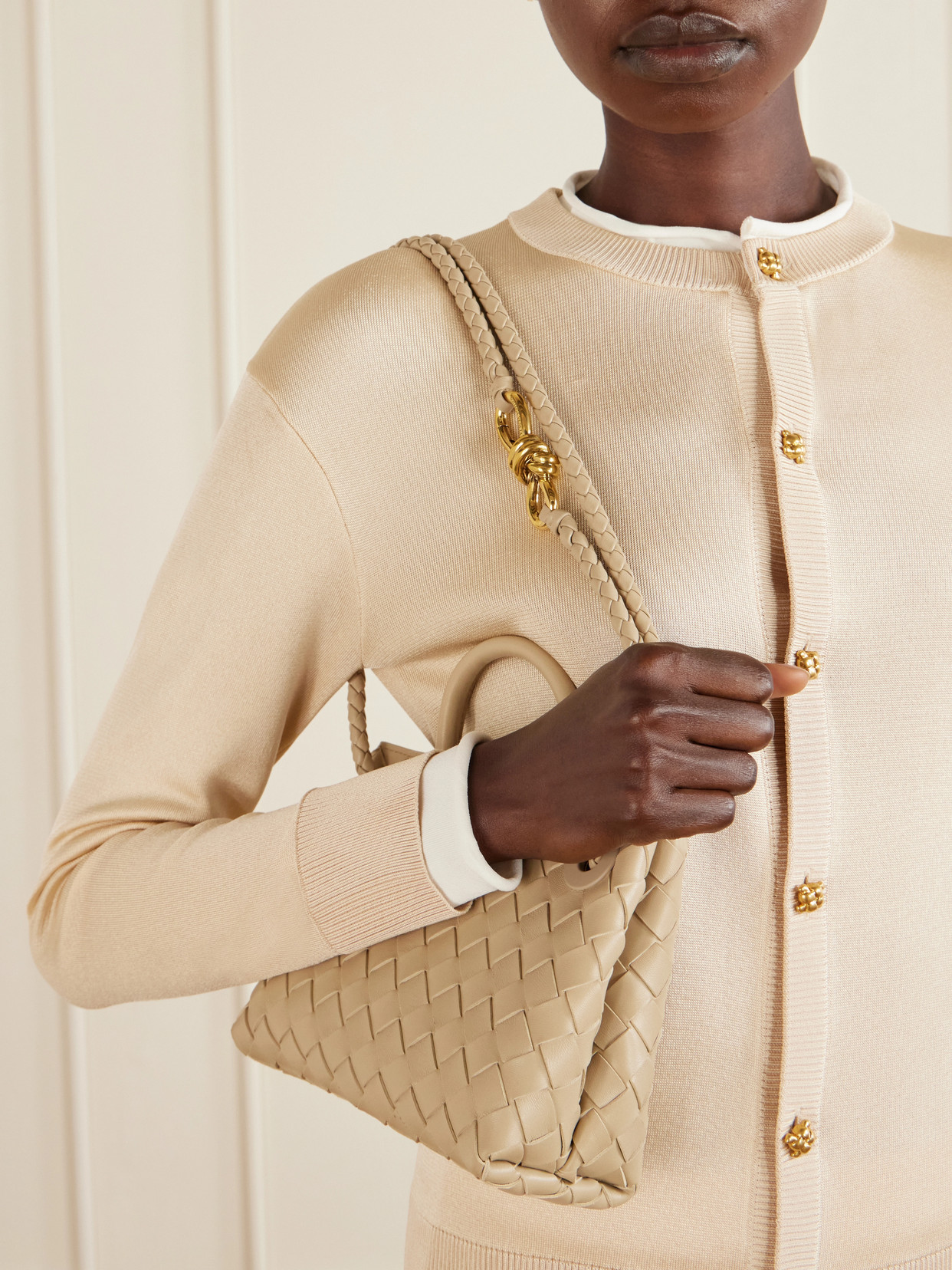 Mini Andiamo Intrecciato Leather Tote