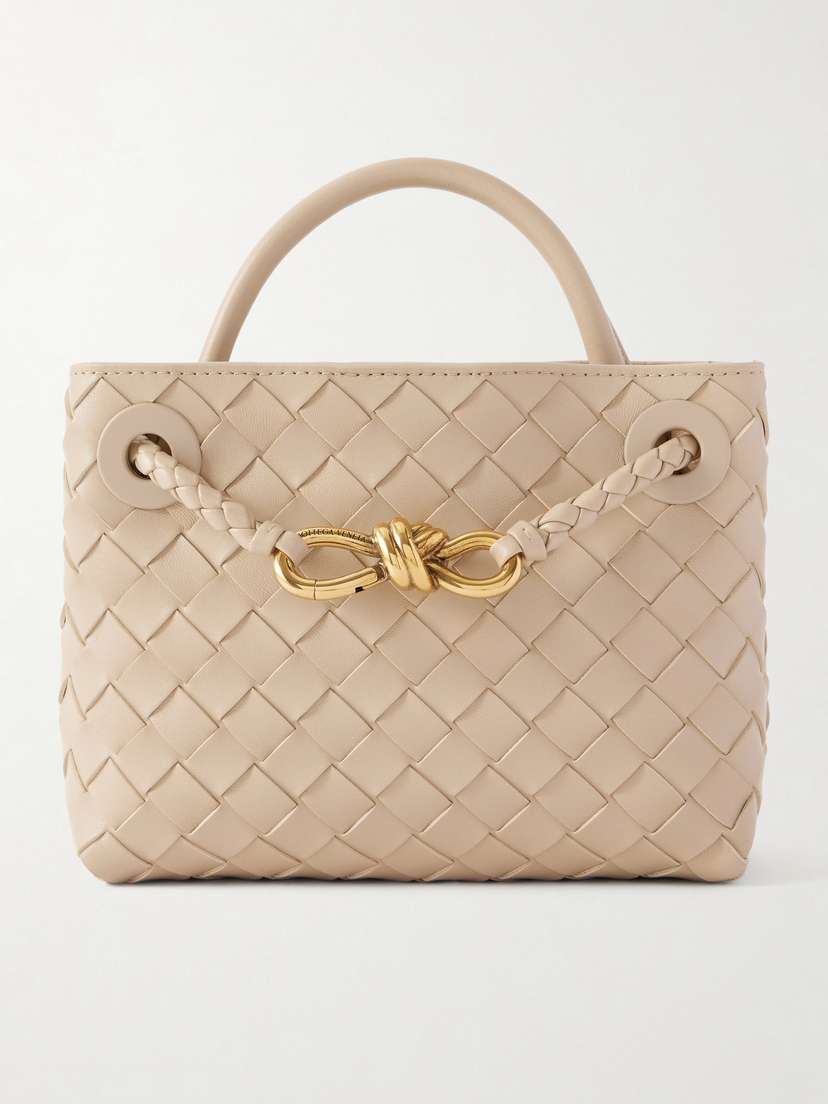Bottega Veneta Mini Andiamo Intrecciato Leather Tote