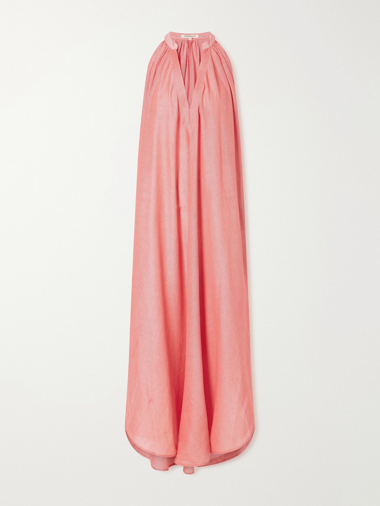 Marrakshi Life The Halter Cotton Maxi Dress In Pink