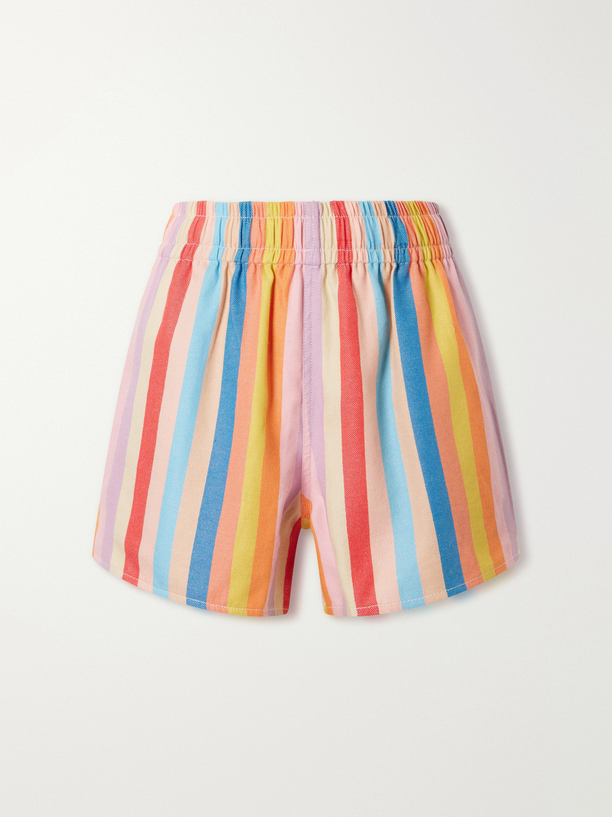 Marrakshi Life Striped Cotton-blend Shorts In Multi