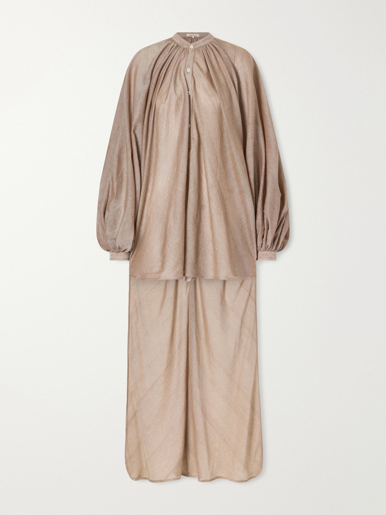 Marrakshi Life Cotton Mini Dress In Brown