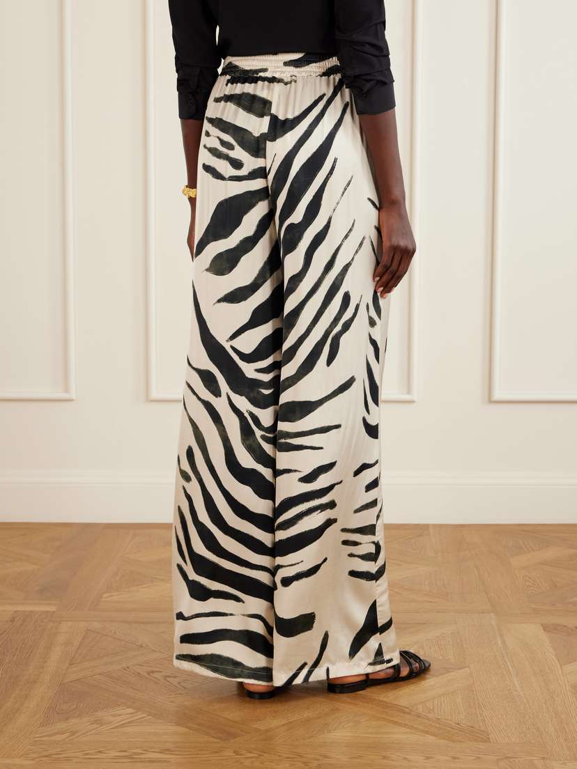 ANDRES OTALORA Tamu Mia Printed Satin Wide-leg Pants | Thumbnail 4 ANDRES OTALORA Tamu Mia Printed Satin Wide-leg Pants | Thumbnail 4