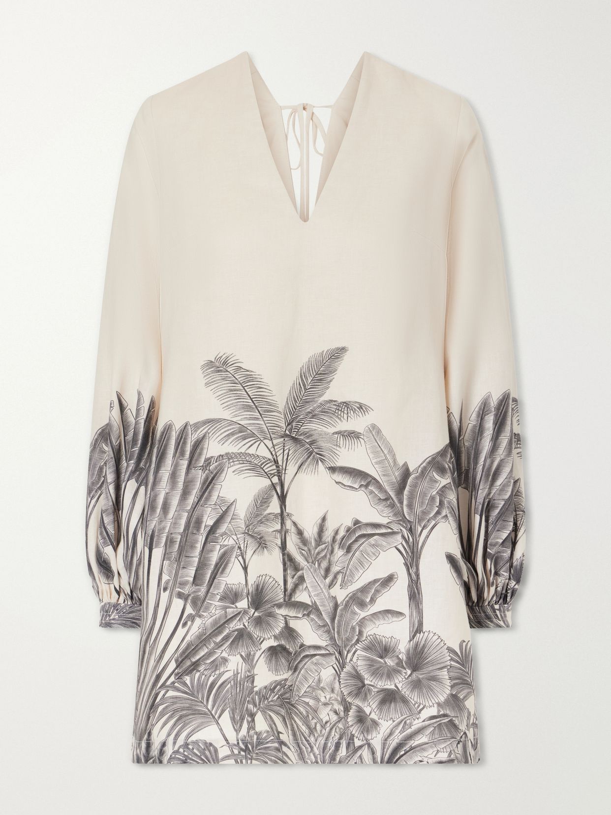 Amarula Porfavor printed linen mini dress