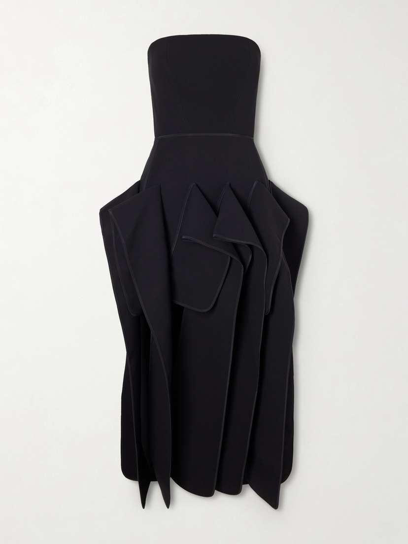 Maticevski Breakout Strapless Crepe Midi Dress
