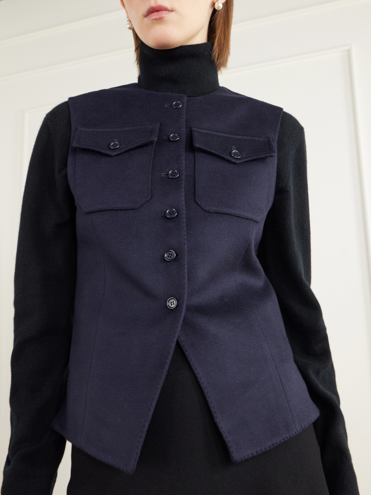 The Lucia Wool-Tweed Vest