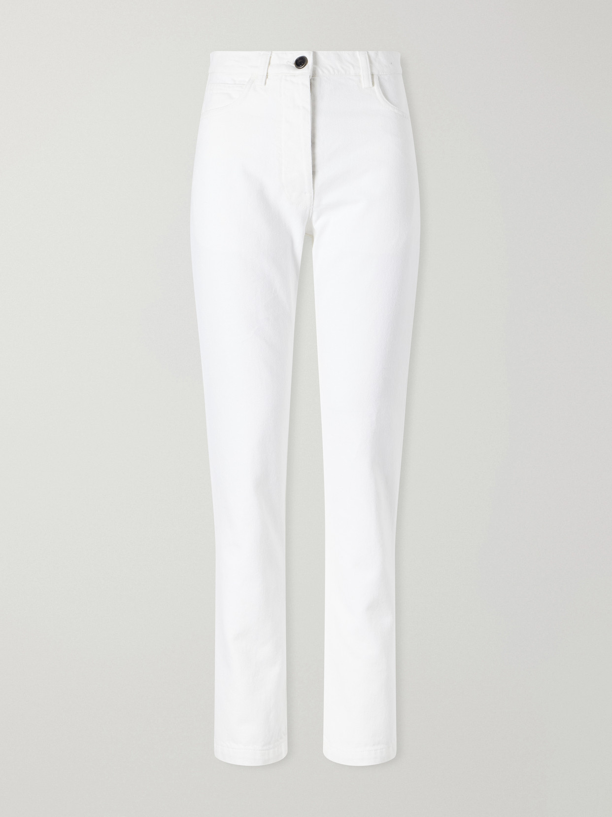 Giuliva Heritage The Dan Mid-rise Straight-leg Jeans In White