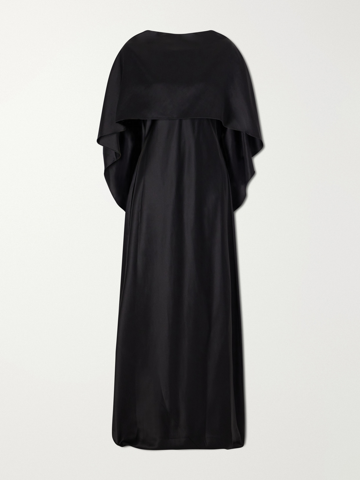 Heirlome Anna Silk-satin Maxi Dress In Black