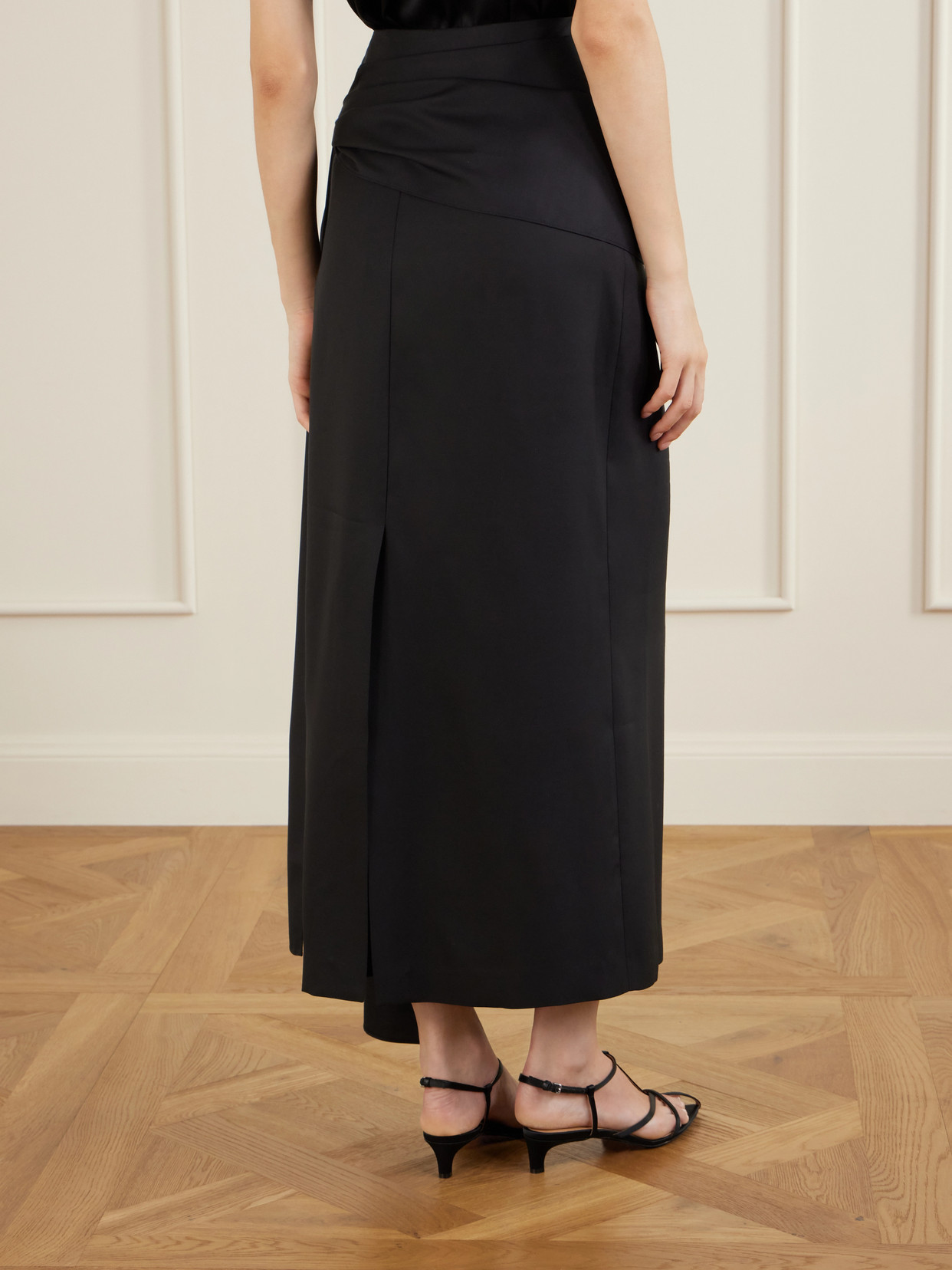 Helena Silk-Twill Midi