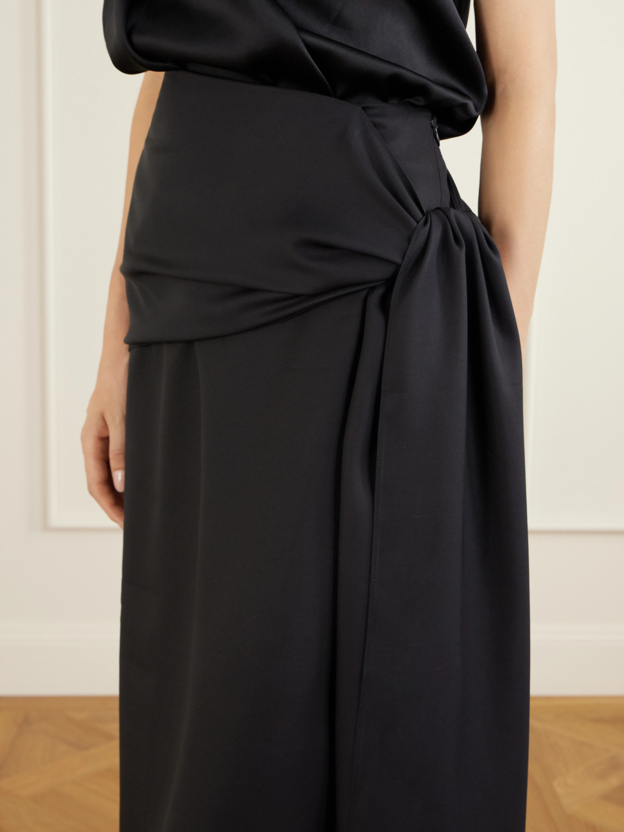 Helena Silk-Twill Midi