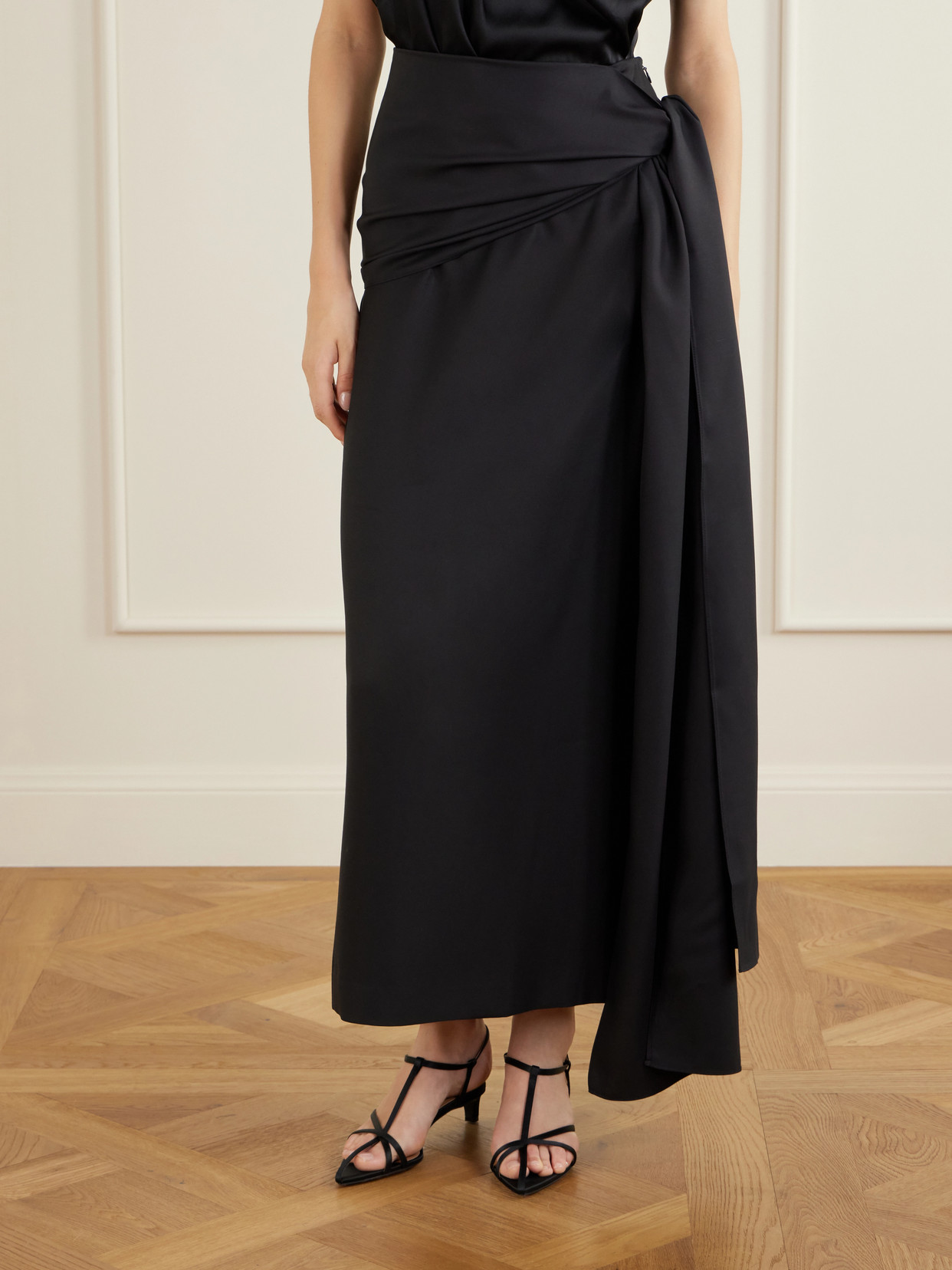 Helena Silk-Twill Midi