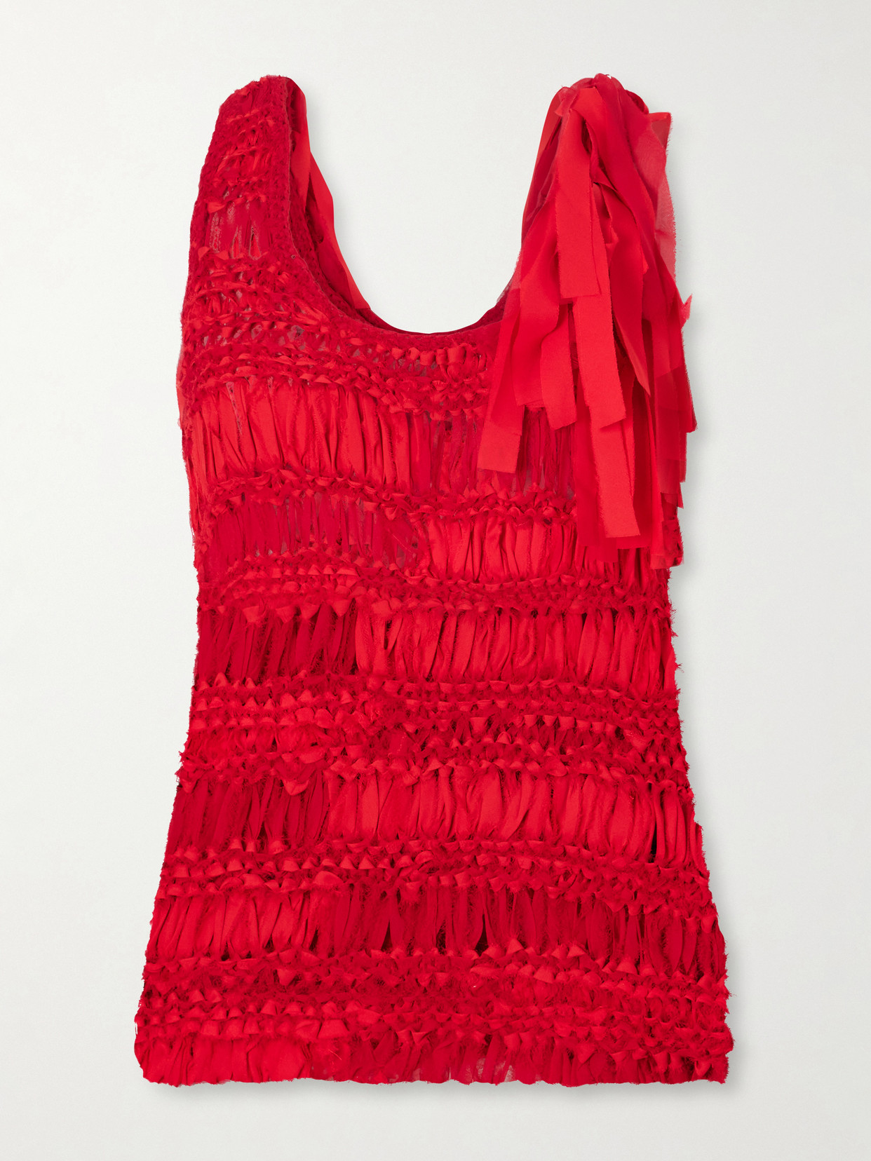 Heirlome Juanita Silk Tank In Red