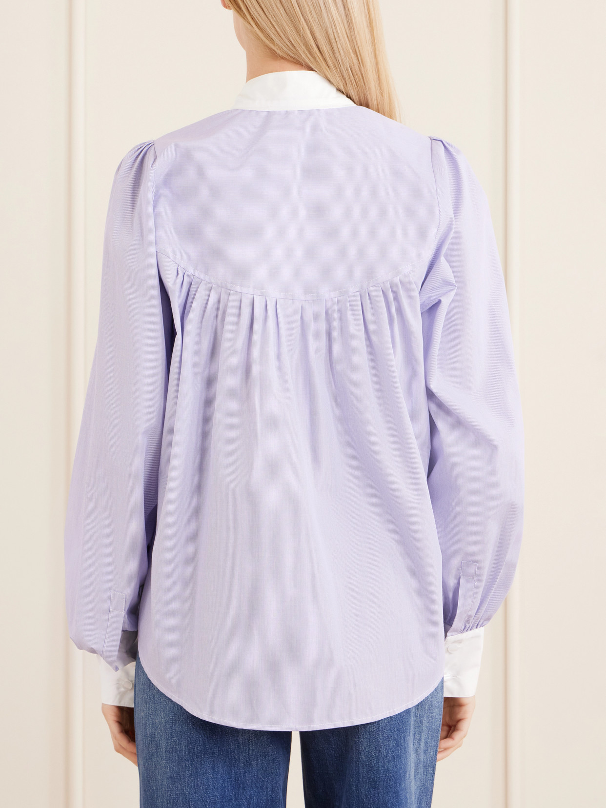 Val D'Isere Striped Cotton Blouse