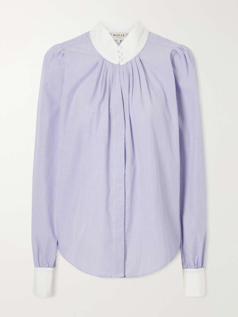 MAISON MAYLE Val D'isere Striped Cotton Blouse | Thumbnail 5 MAISON MAYLE Val D'isere Striped Cotton Blouse | Thumbnail 5