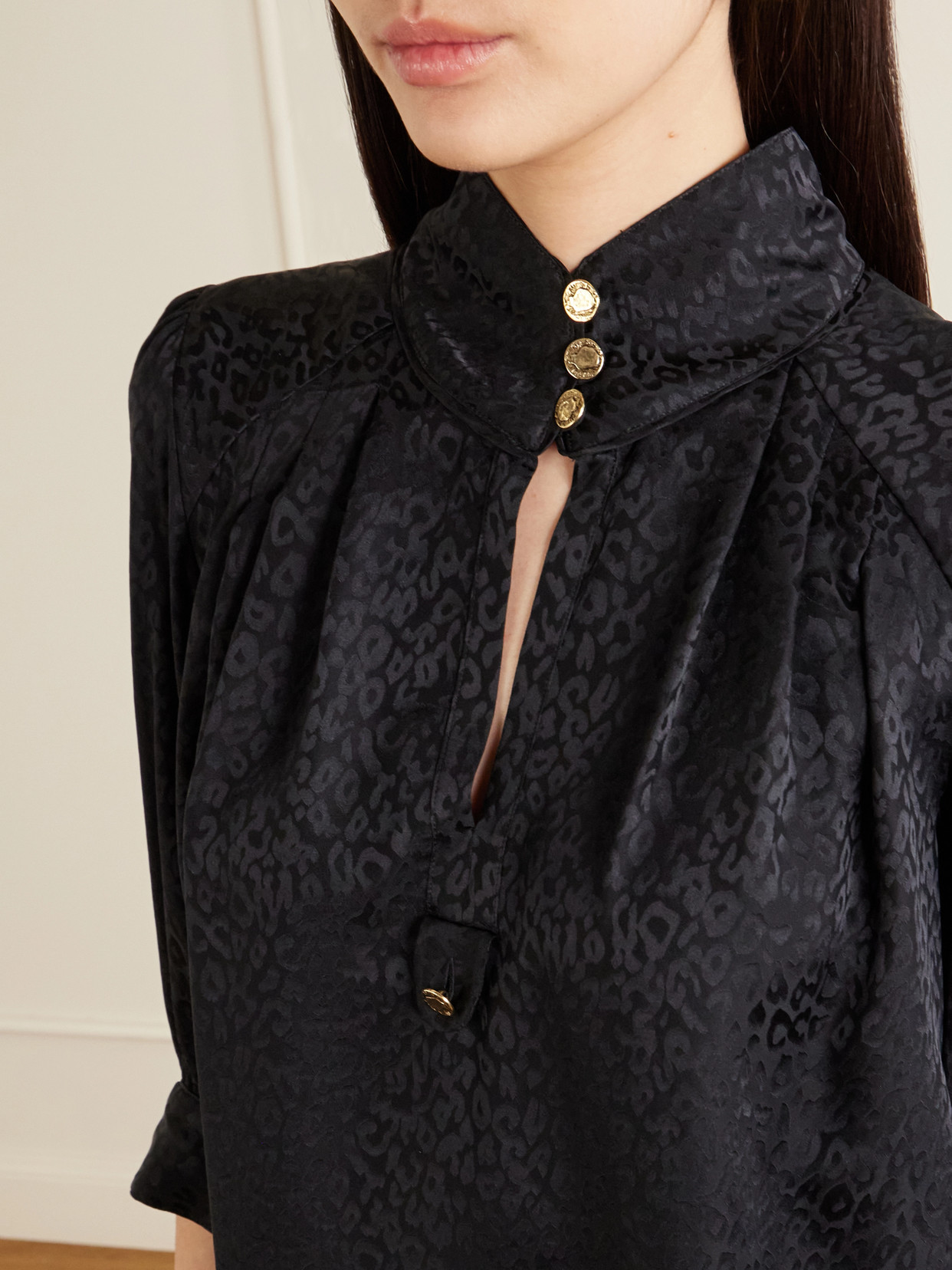 Papisoleil Silk-Satin Blouse