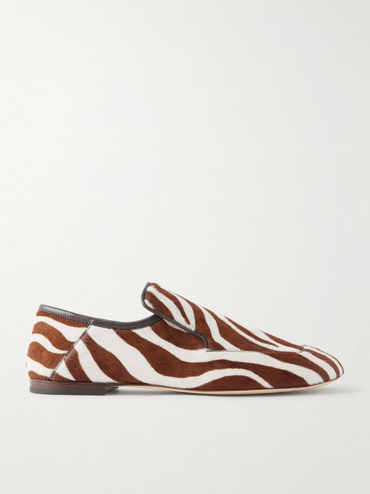 Wales Bonner Dakar Zebra-print Calf Hair Loafers In Multi