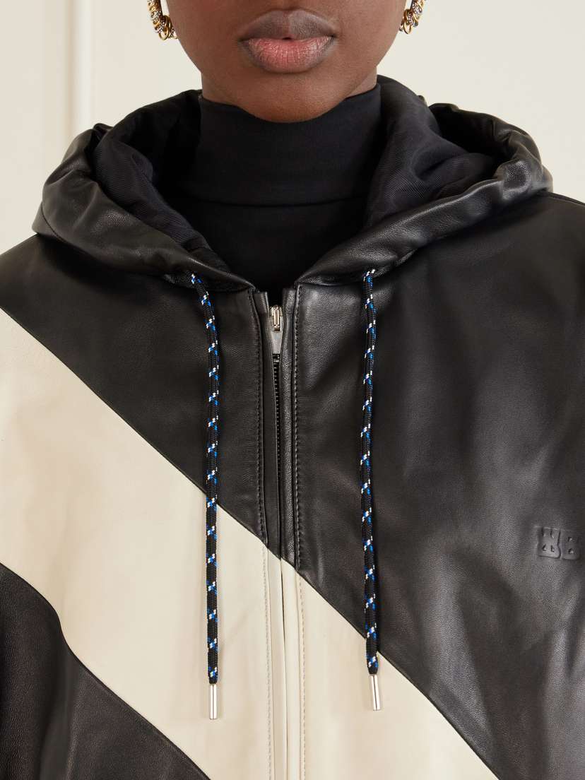 Wales Bonner Vista Striped Leather Jacket | Thumbnail 4