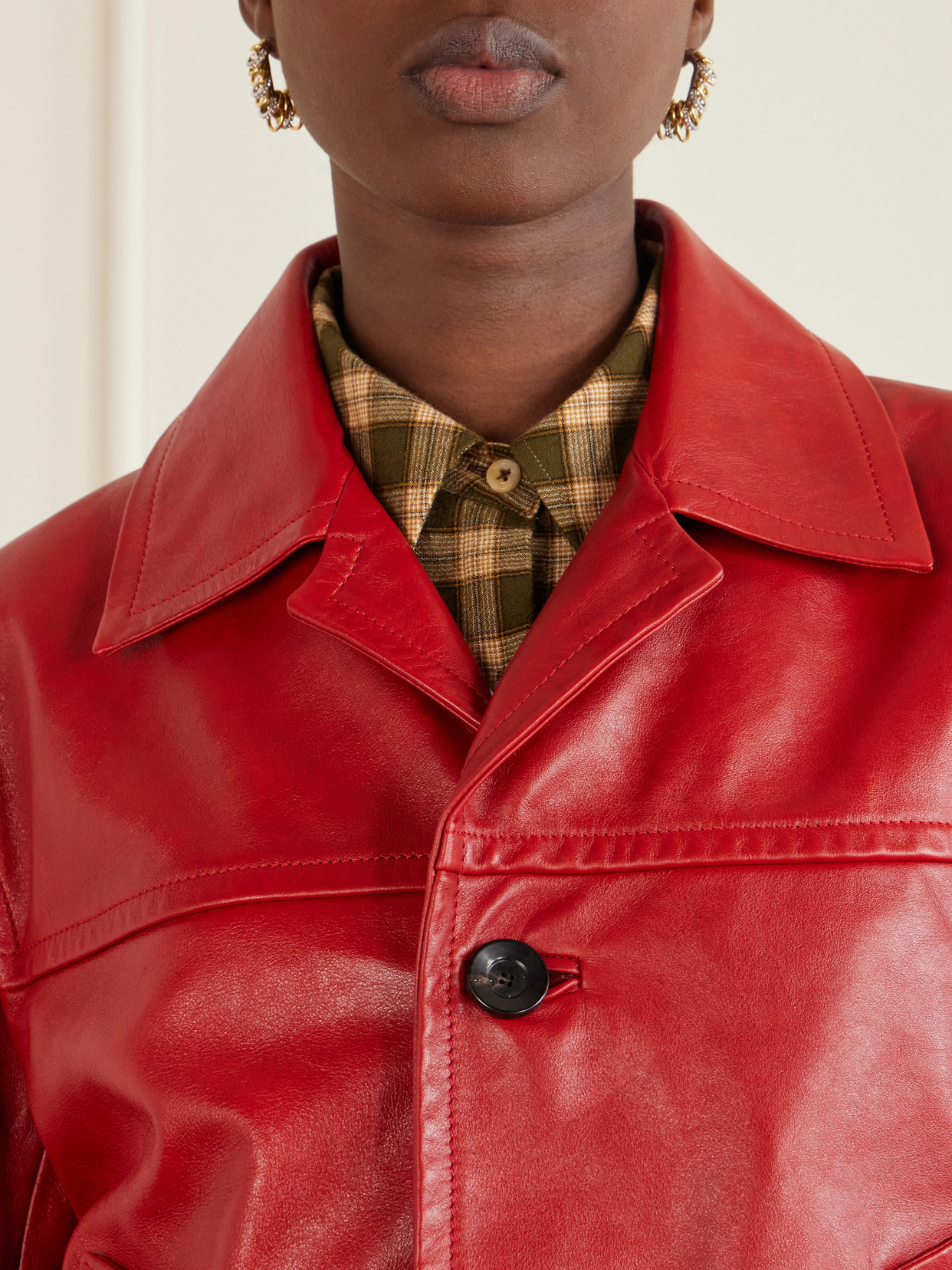 Kamala Leather Biker Jacket