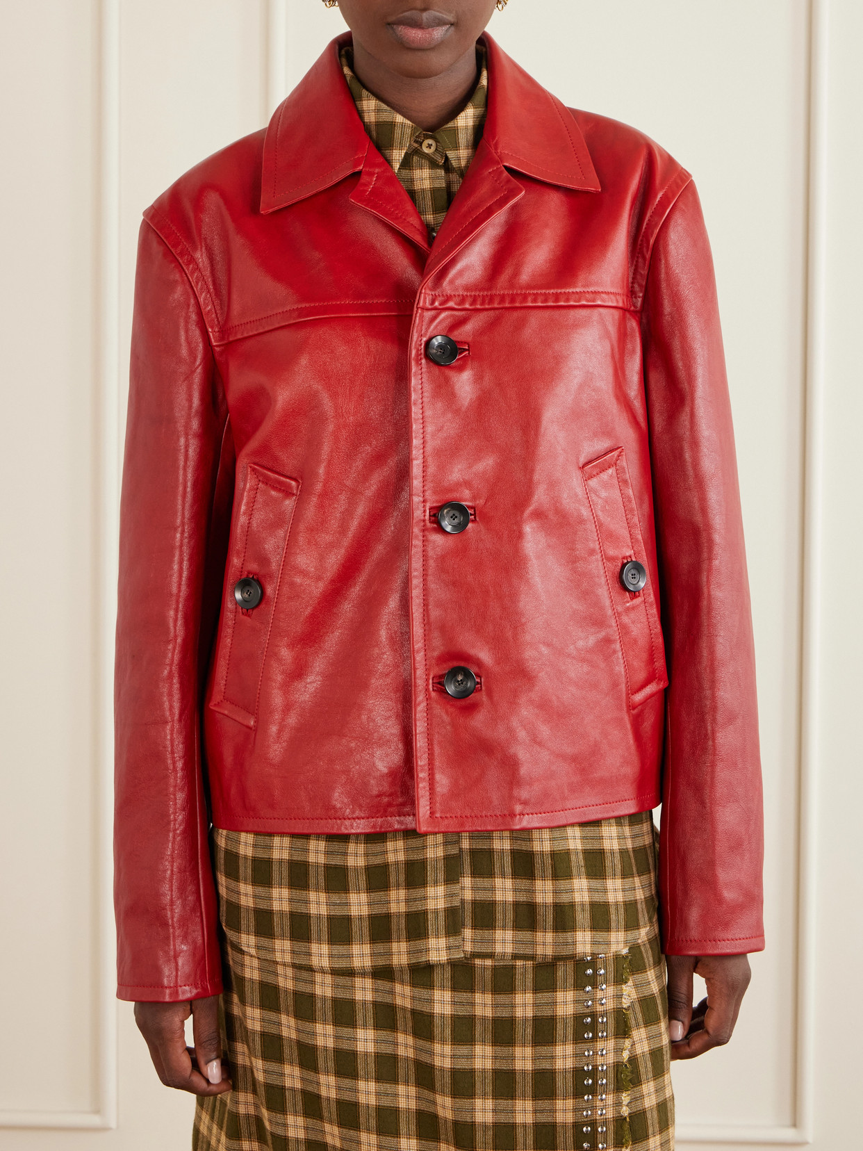 Kamala Leather Biker Jacket