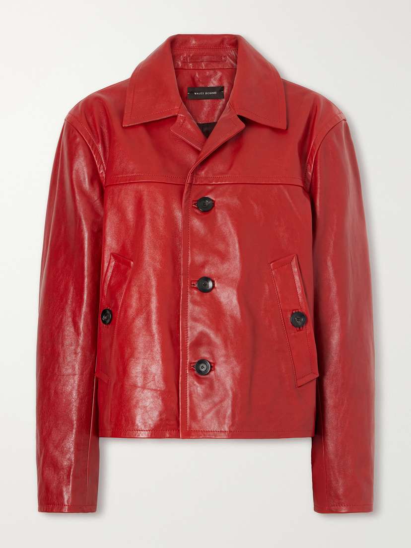 Wales Bonner Kamala Leather Biker Jacket