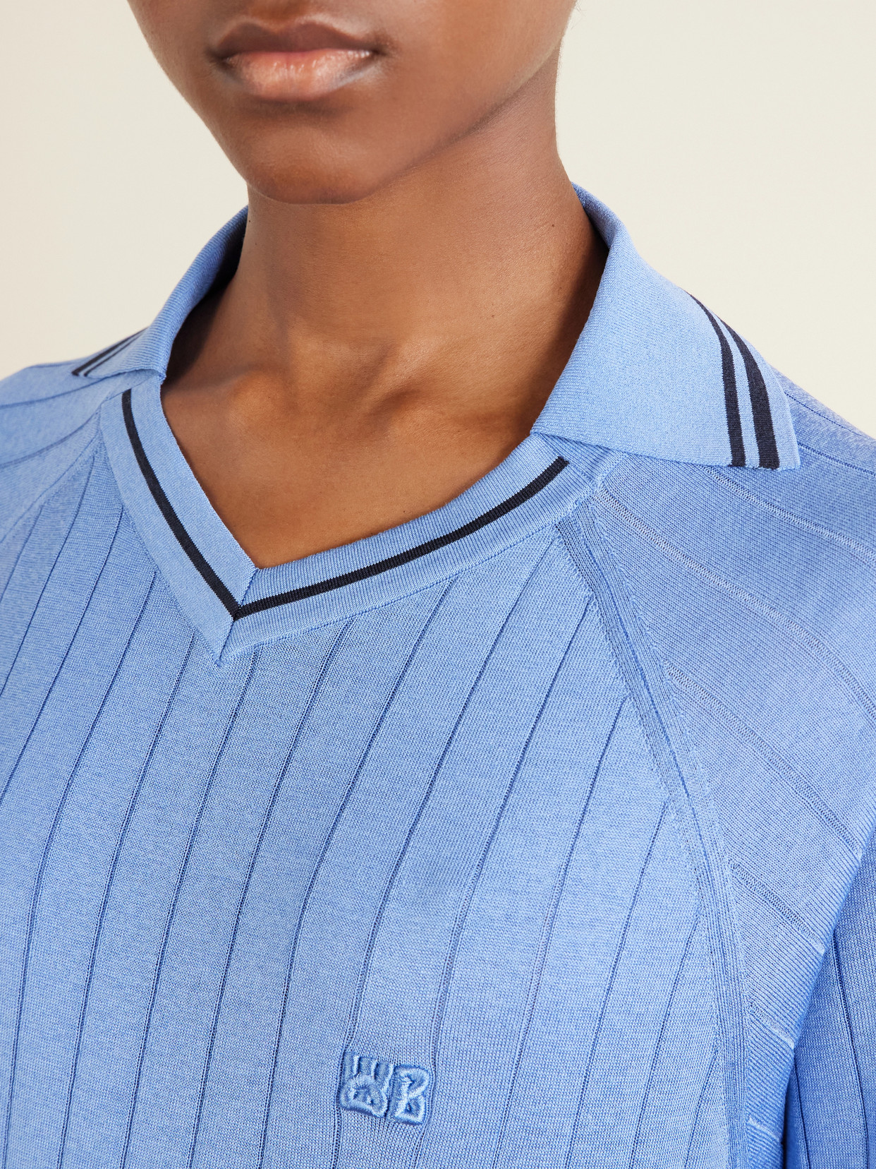 Roots Logo-Embroidered Striped Polo
