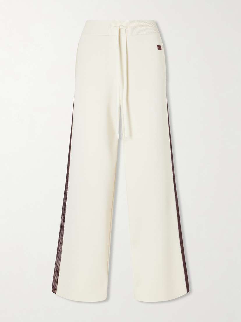 Wales Bonner Tide Logo-embroidered Knitted Track Pants