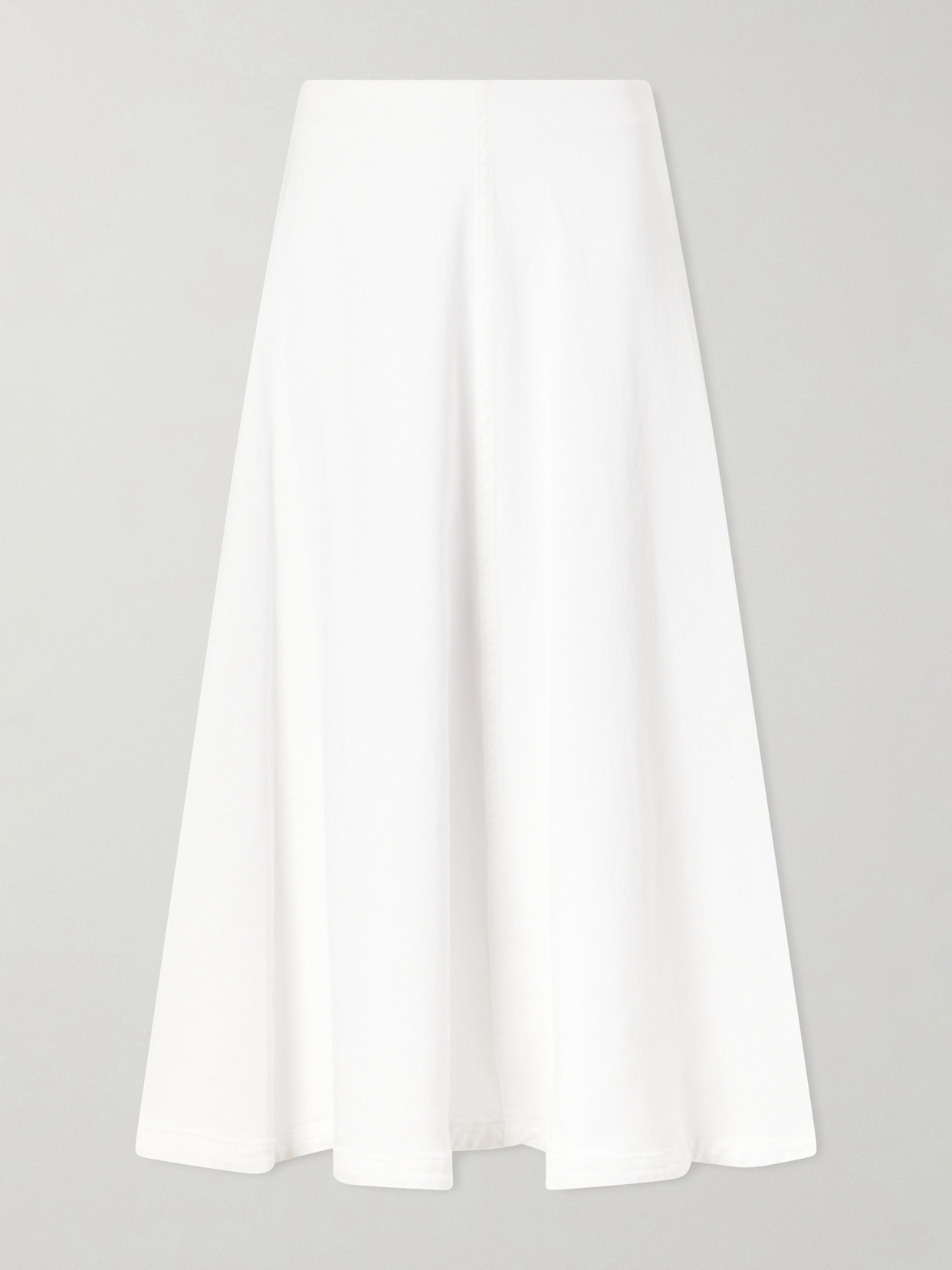 Altuzarra Varda Paneled Cotton-blend Midi Skirt In White