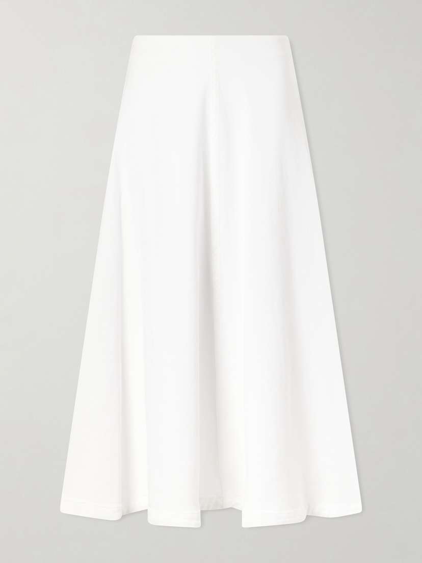 Altuzarra Varda Paneled Cotton-blend Midi Skirt