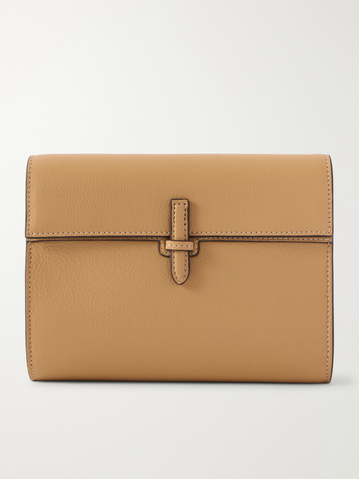 Hunting Season Leather Clutch In Brown