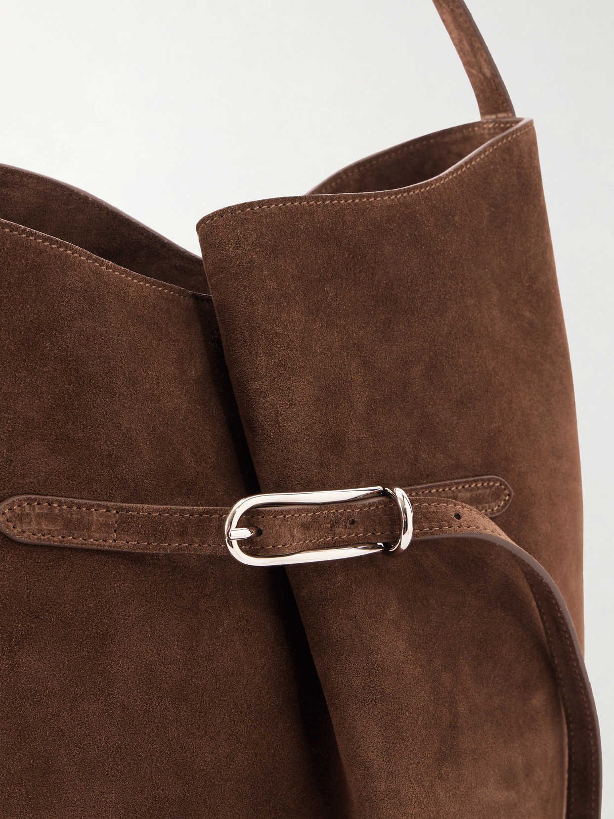 Buckled Large Shoulder Bag