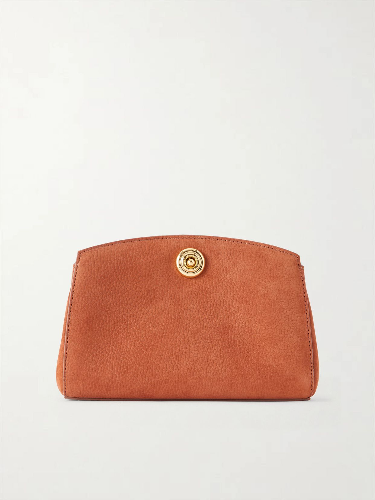 Pushlock leather clutch