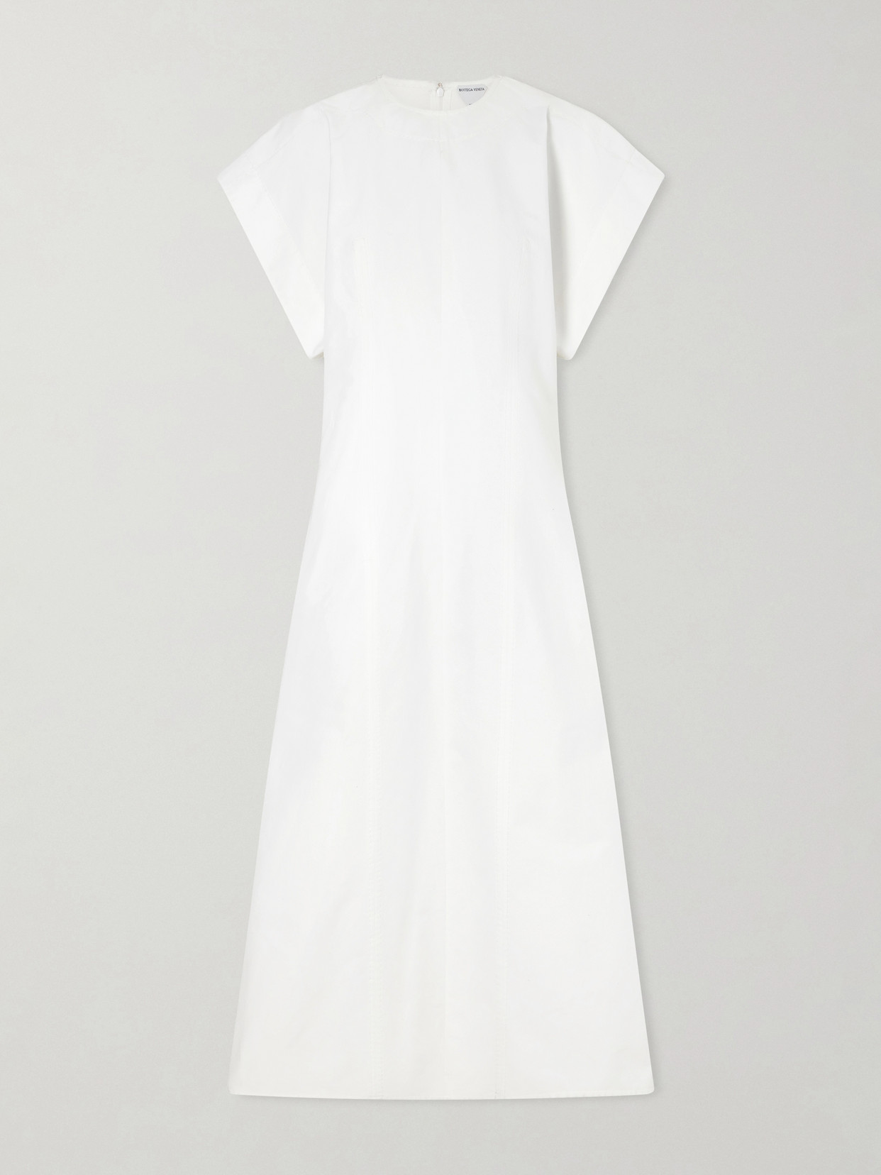 Bottega Veneta - Cotton-poplin Midi Dress - White