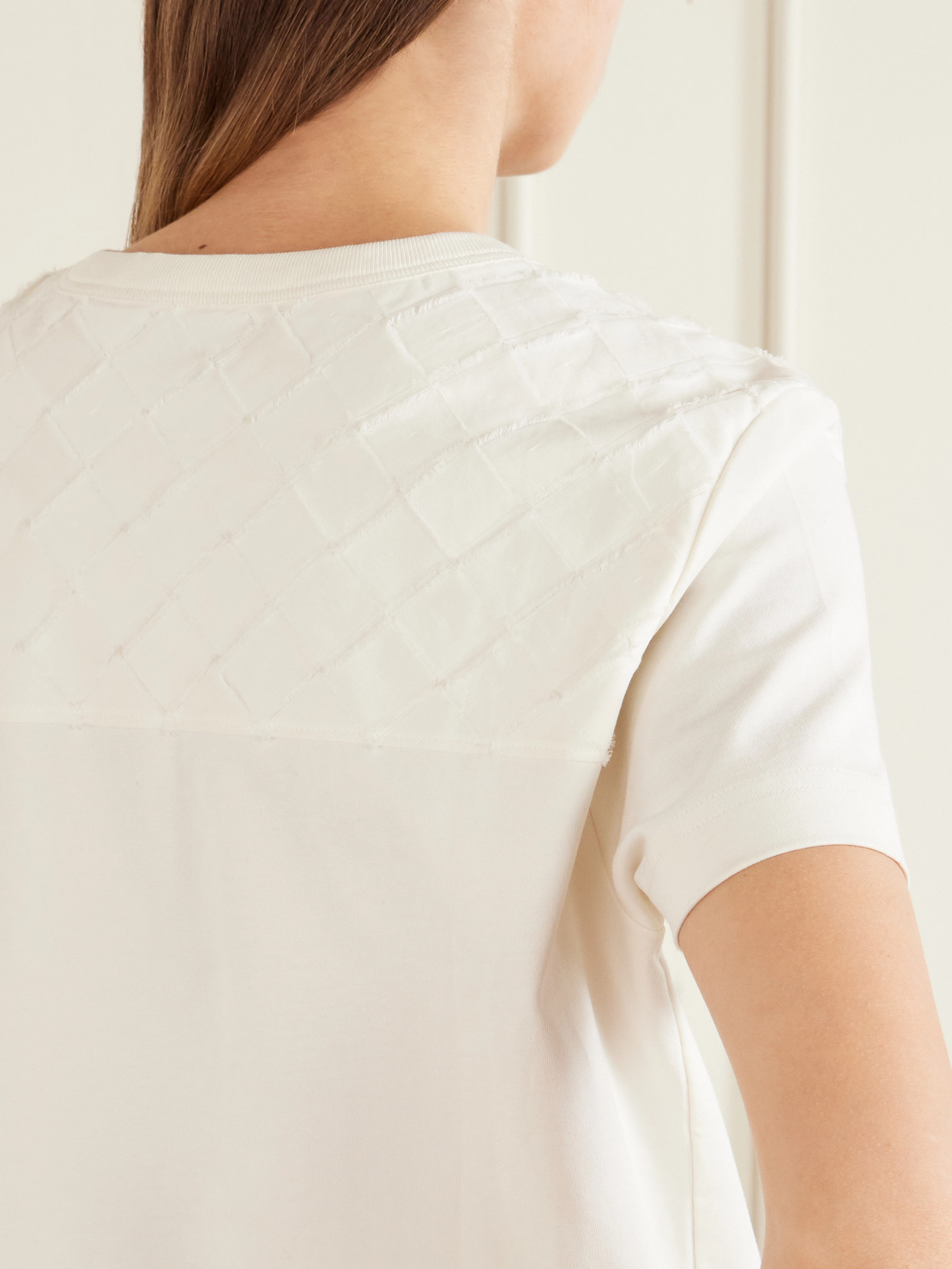 Intrecciato Embroidered Cotton-Jersey T-Shirt