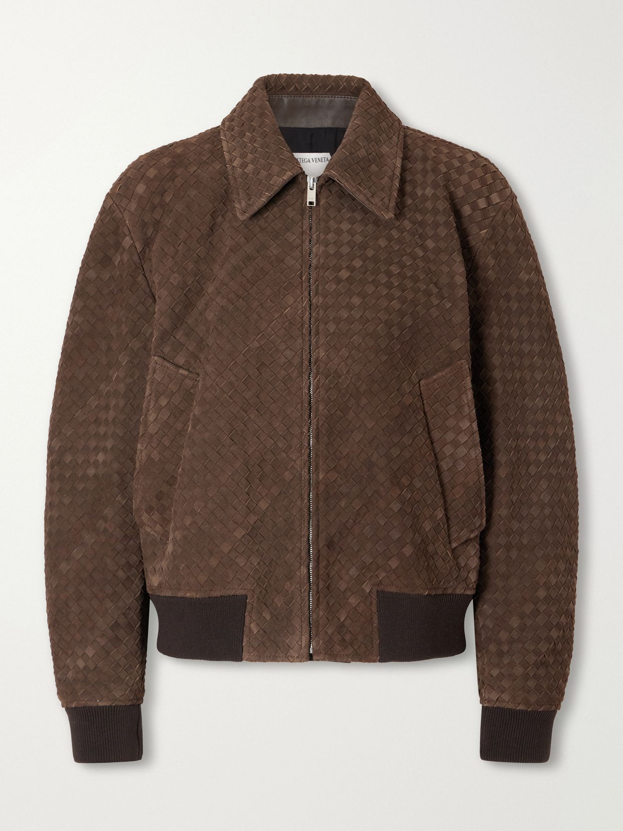 Intrecciato suede  jacket