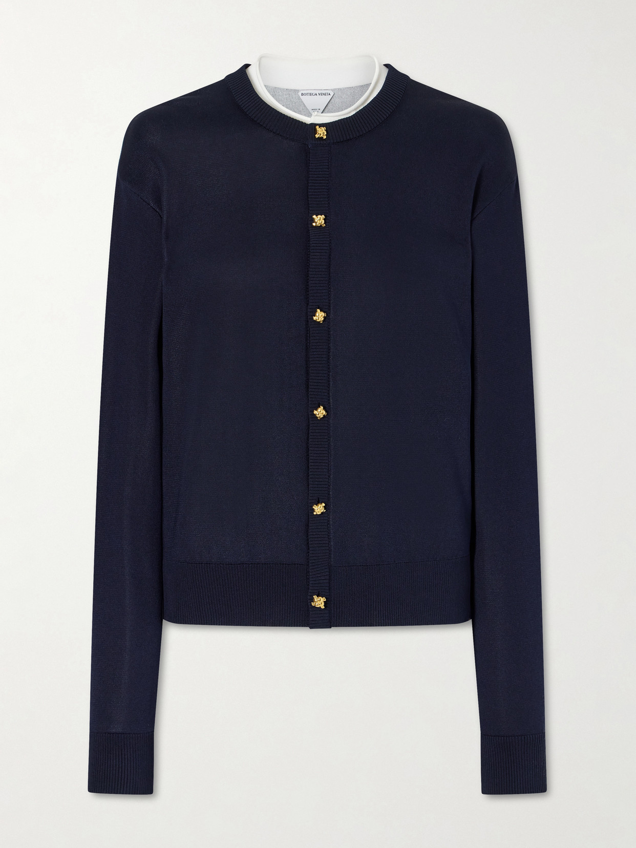 Bottega Veneta - Silk Cardigan - Blue