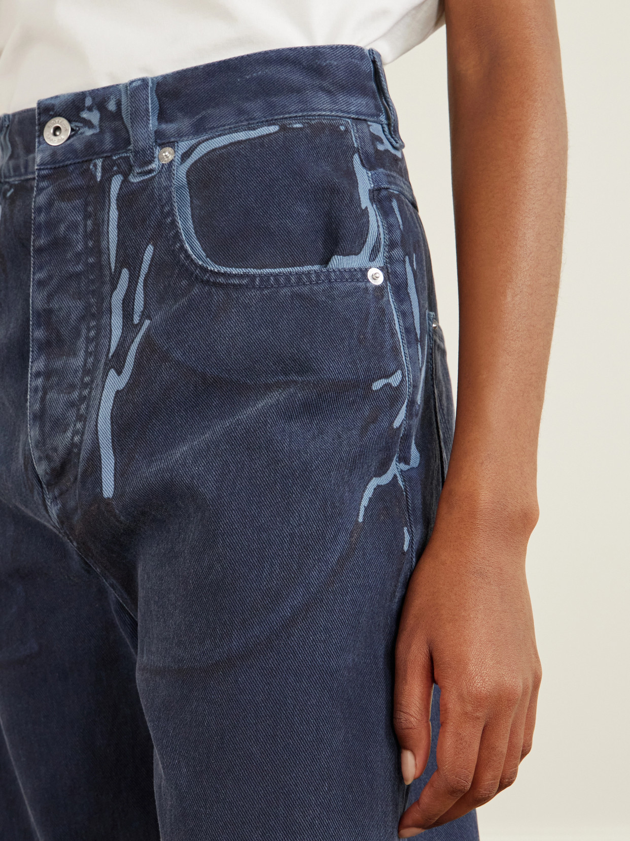 Overdyed Straight-Leg Jeans