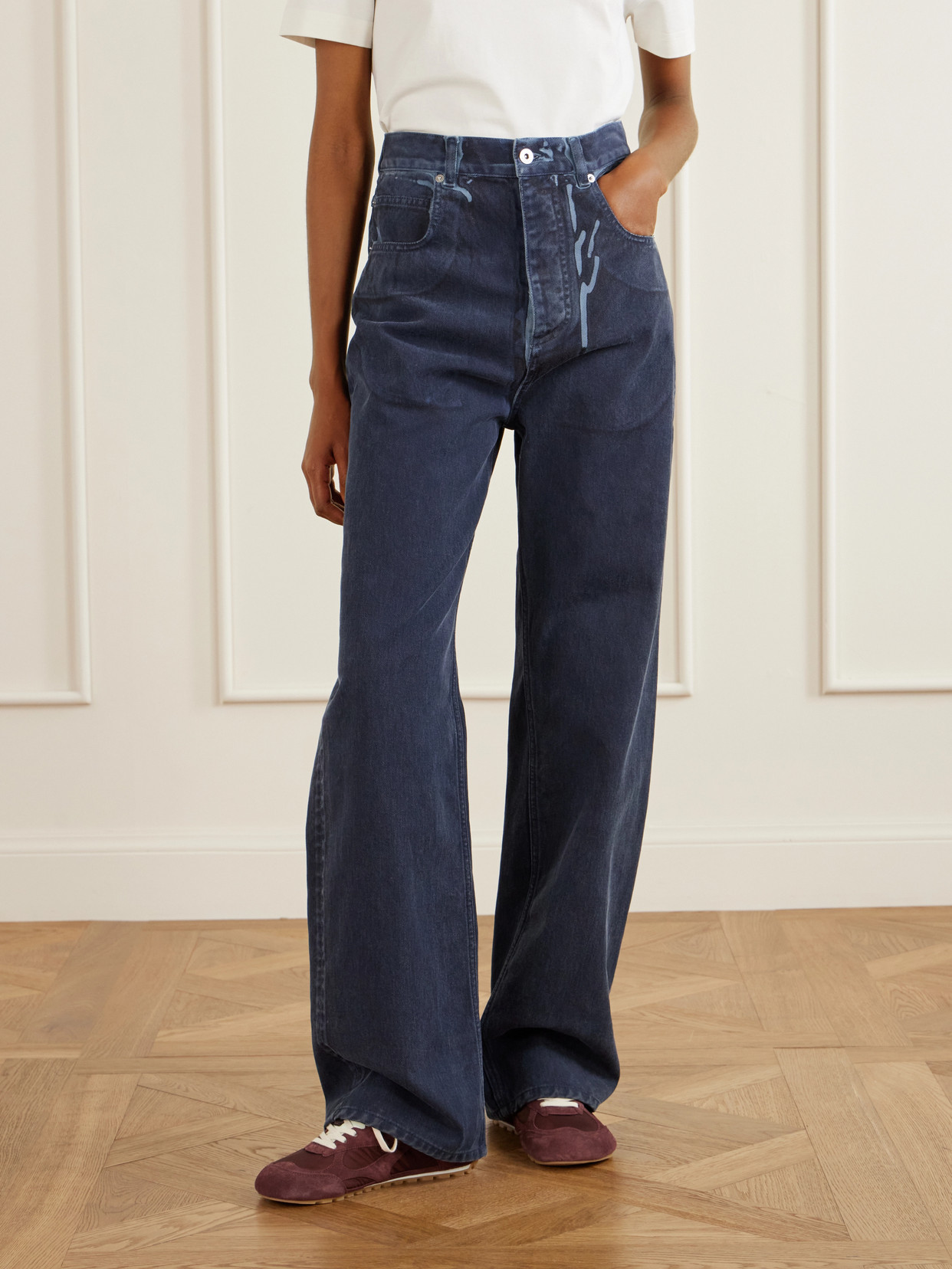 Overdyed Straight-Leg Jeans