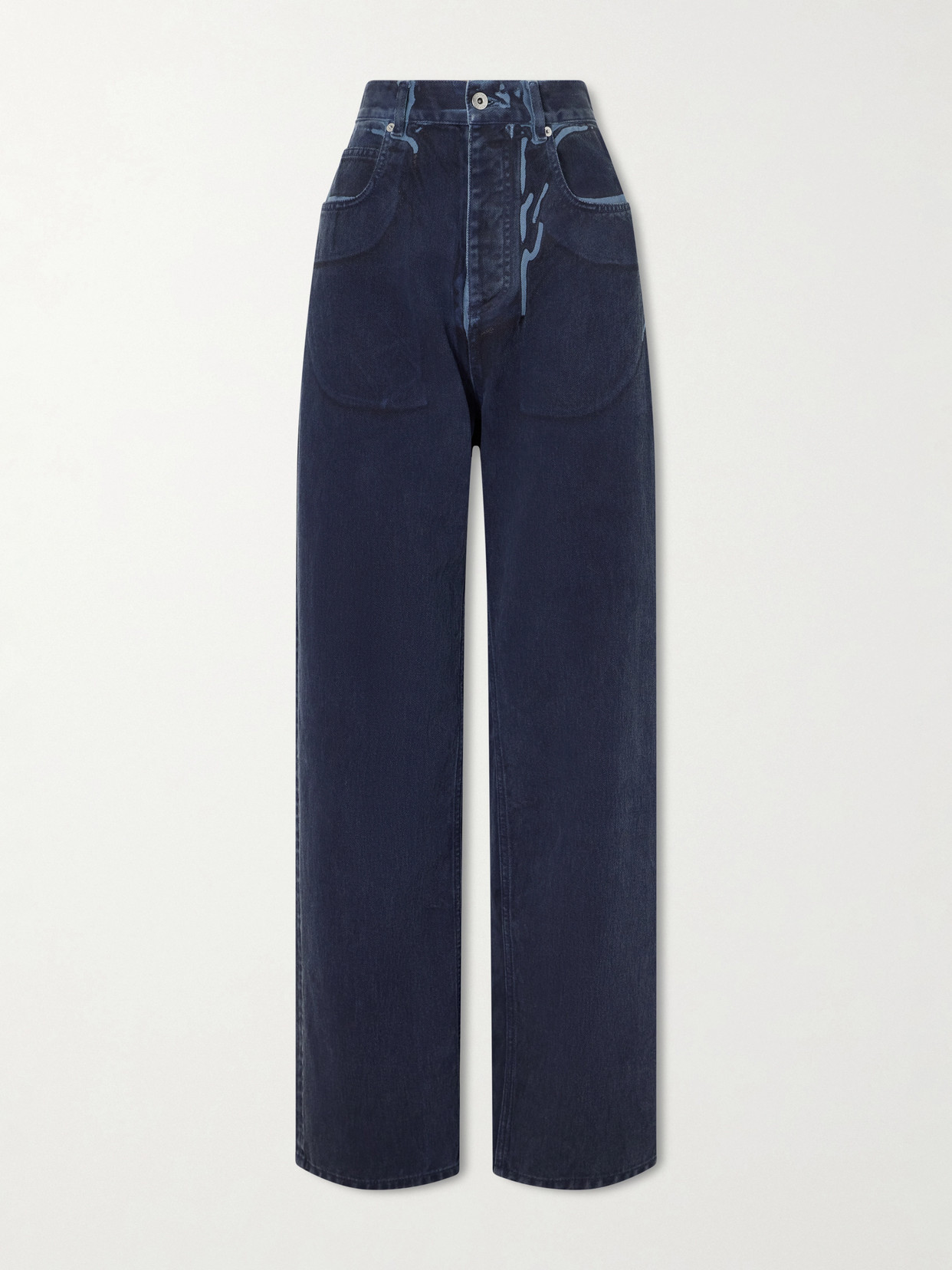 Overdyed Straight-Leg Jeans