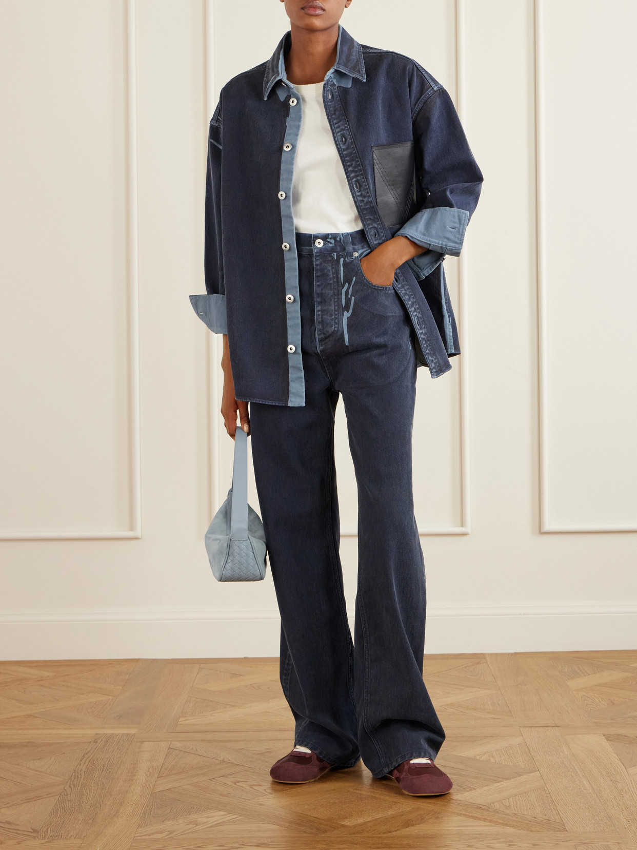 Overdyed Straight-Leg Jeans