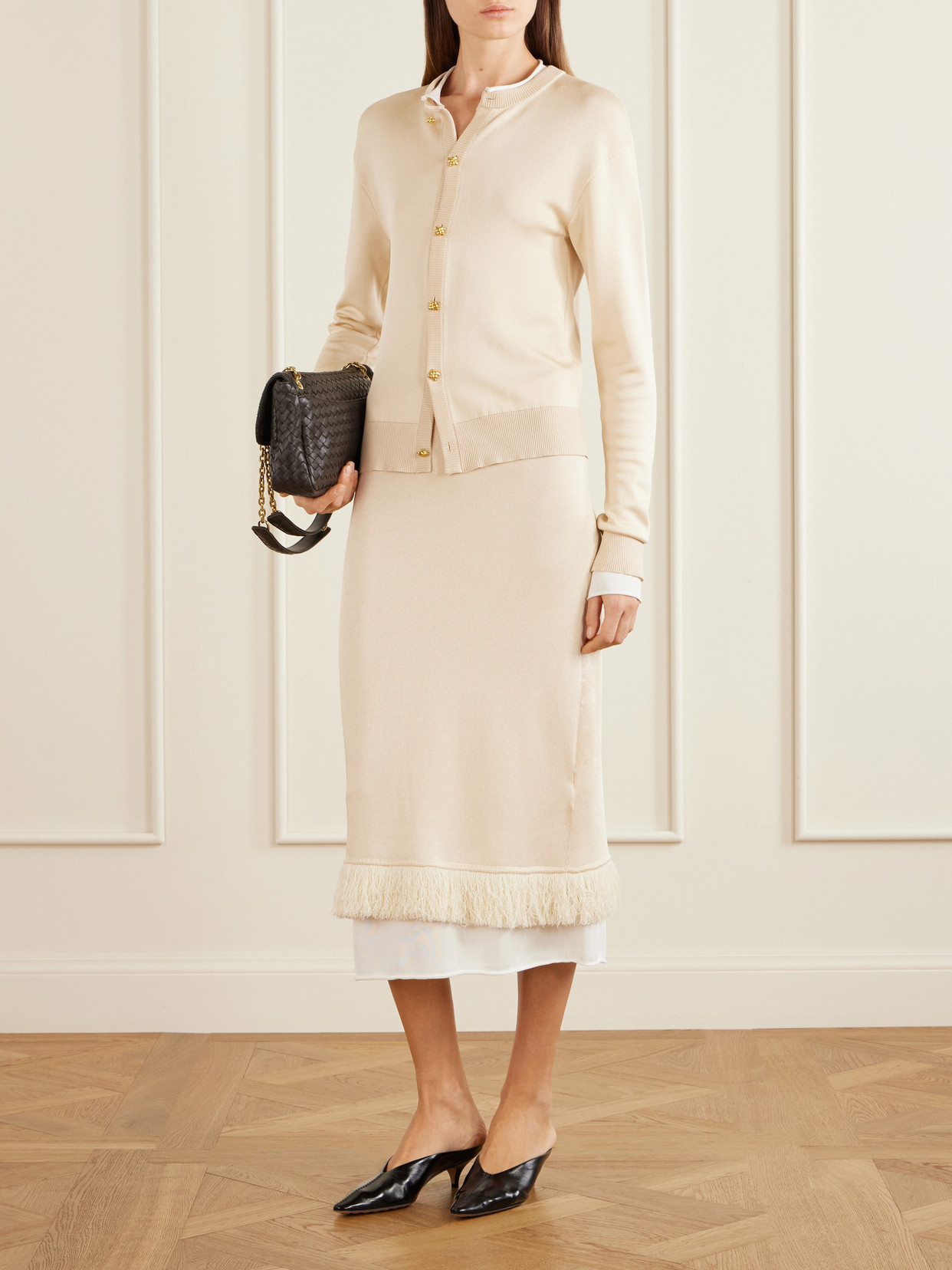 Fringed Midi