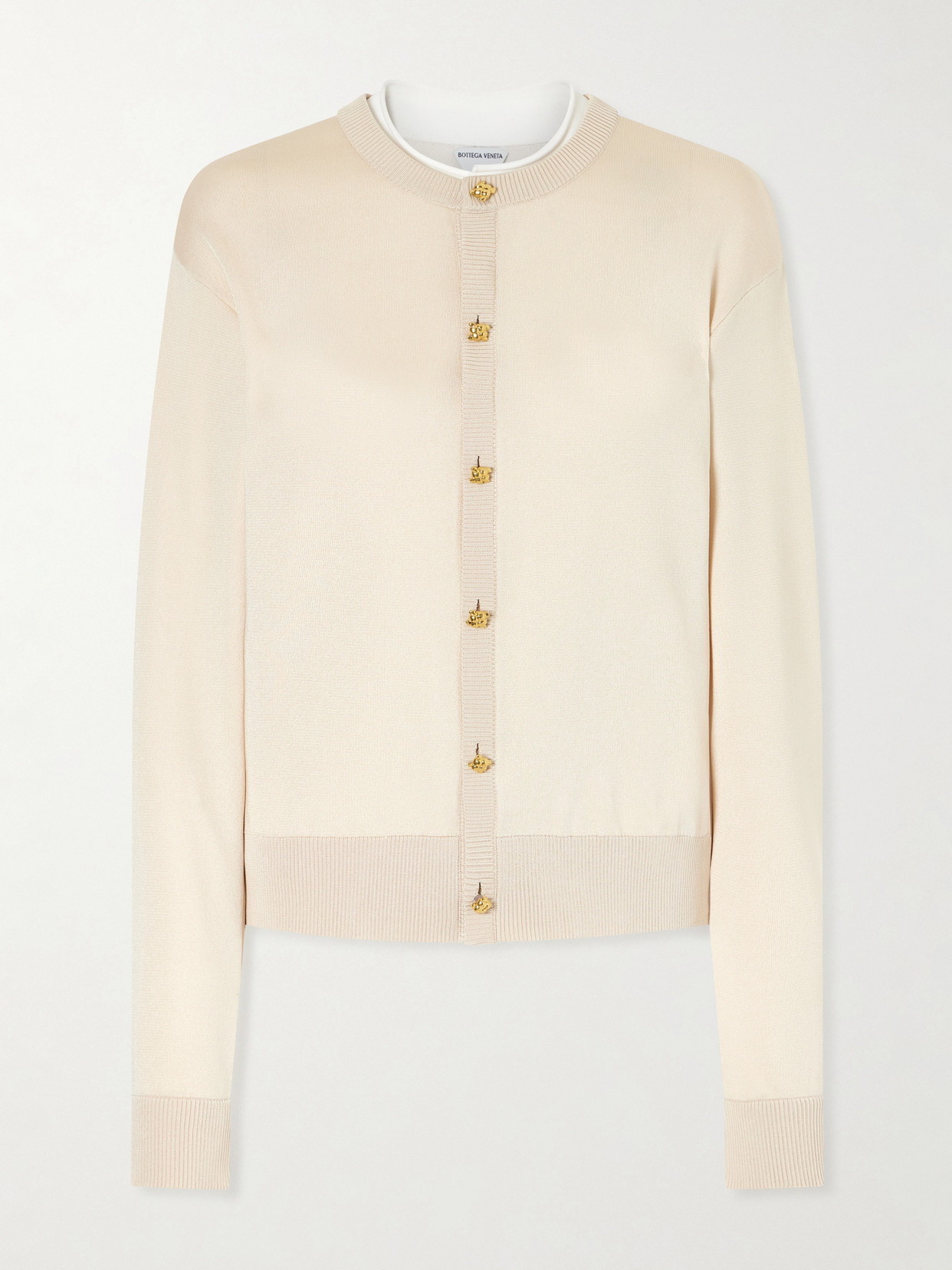 Bottega Veneta - Knitted Silk Cardigan - White