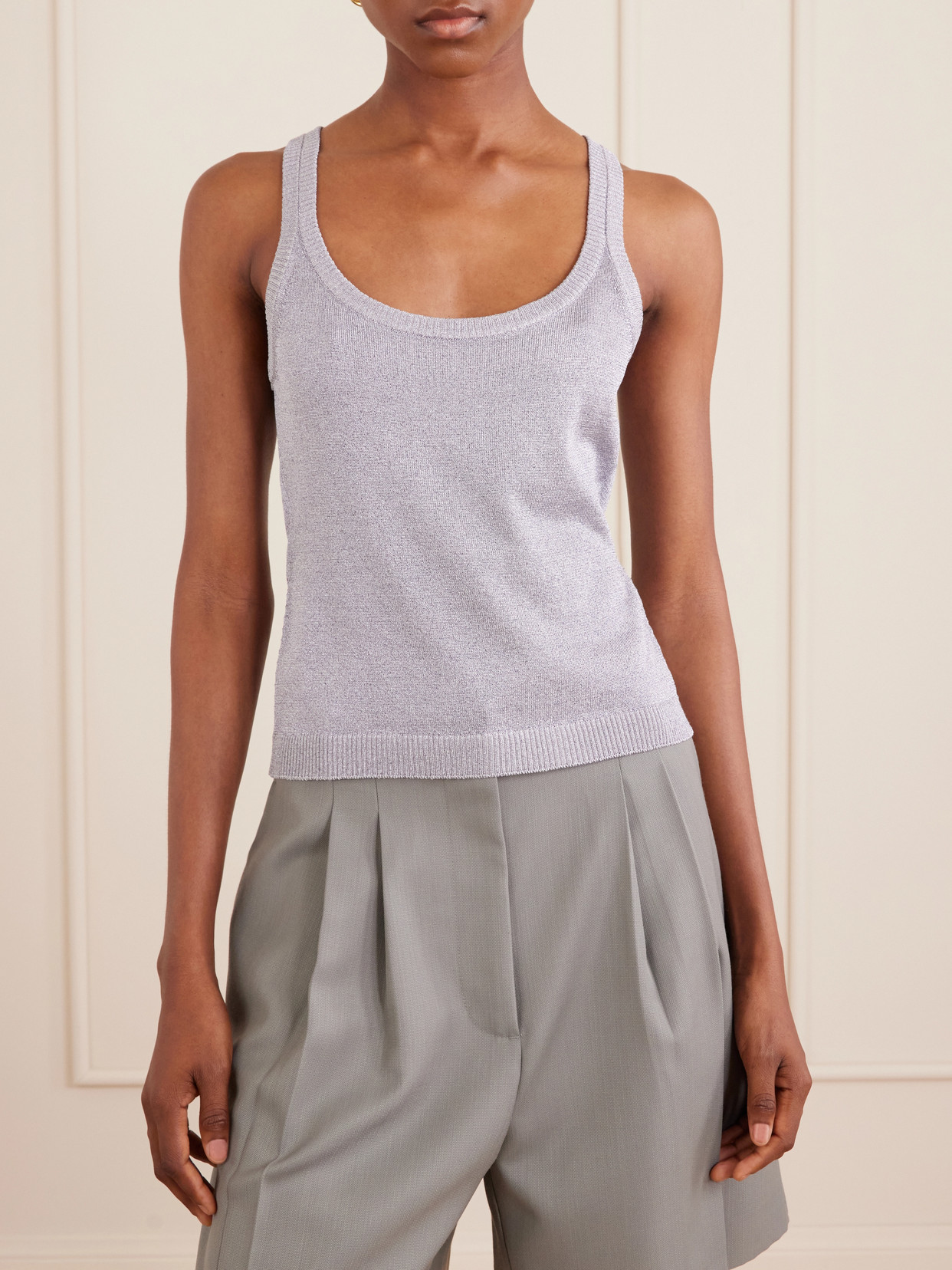 Metallic Knitted Tank