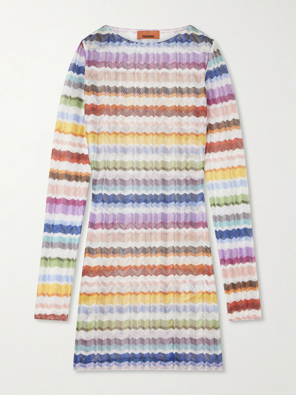 Missoni Striped Crochet-knit Coverup In Multi