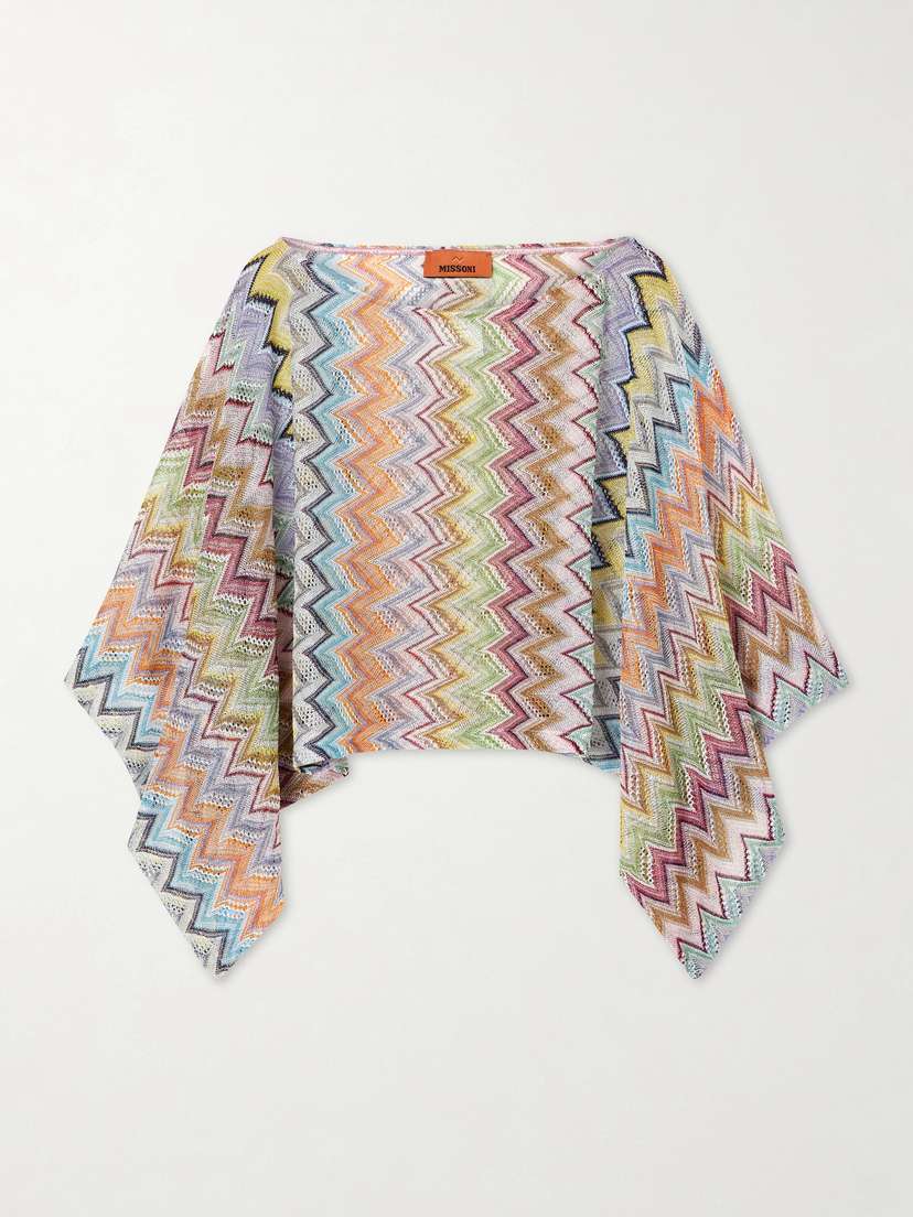 Missoni Striped Cropped Metallic Crochet-knit Top | Thumbnail 6 Missoni Striped Cropped Metallic Crochet-knit Top | Thumbnail 6