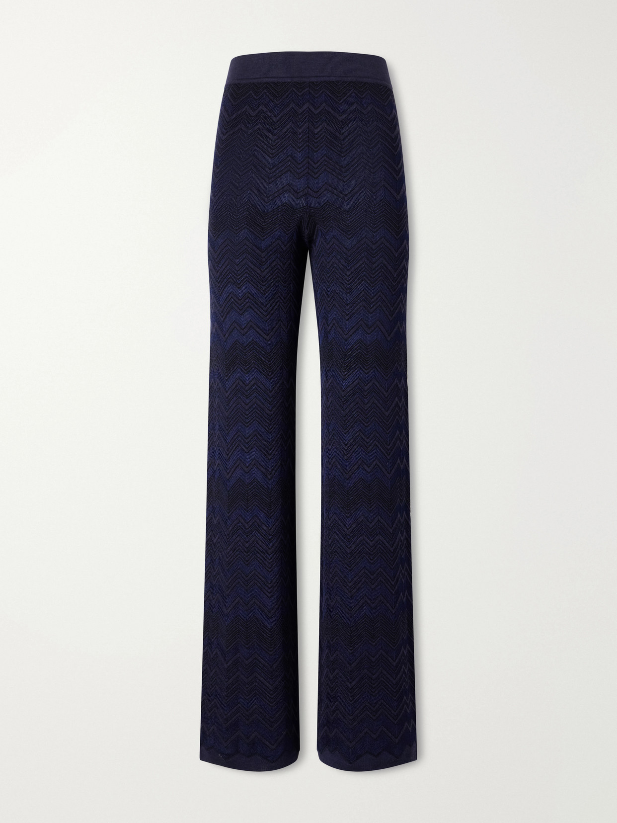 Missoni Striped Crochet-knit Straight-leg Pants