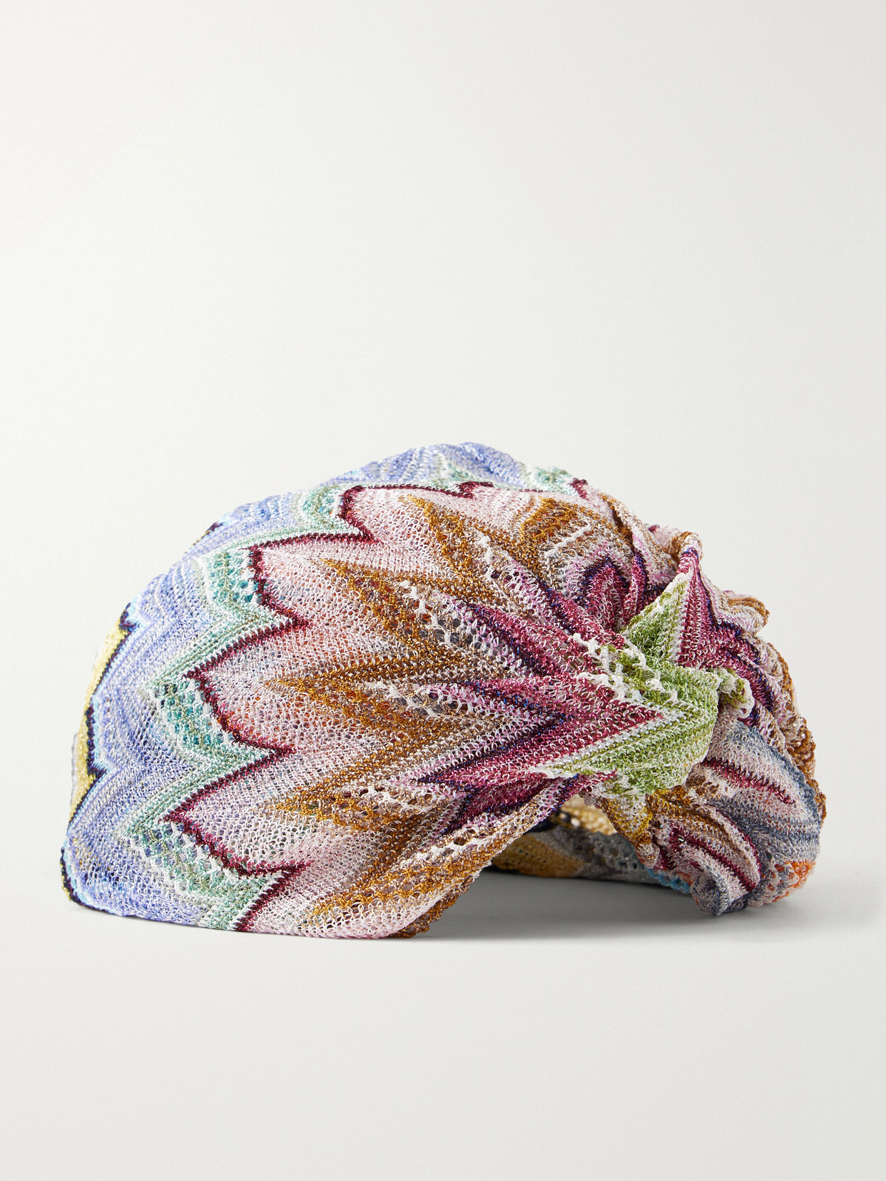 Missoni - Striped Metallic-crochet Headpiece - Multi