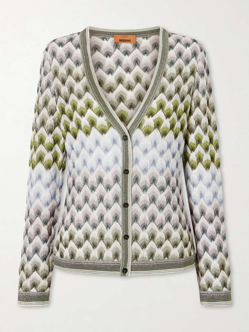 Missoni Striped Metallic Crochet-knit Cardigan | Thumbnail 6