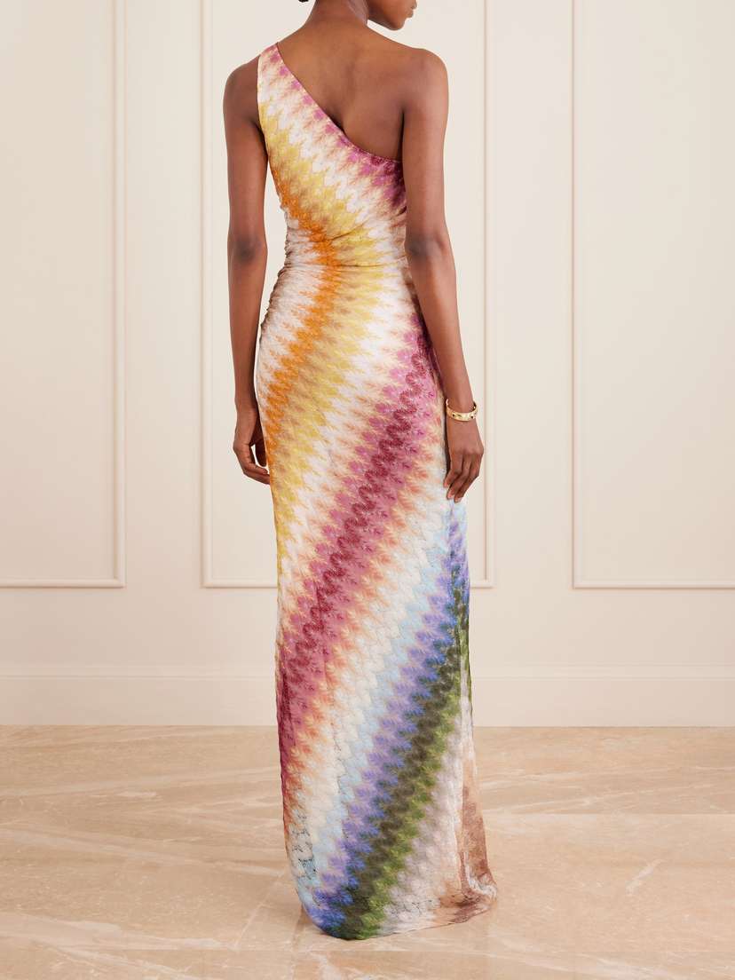 Missoni Striped Ruched Crochet-knit Maxi Dress | Thumbnail 3 Missoni Striped Ruched Crochet-knit Maxi Dress | Thumbnail 3